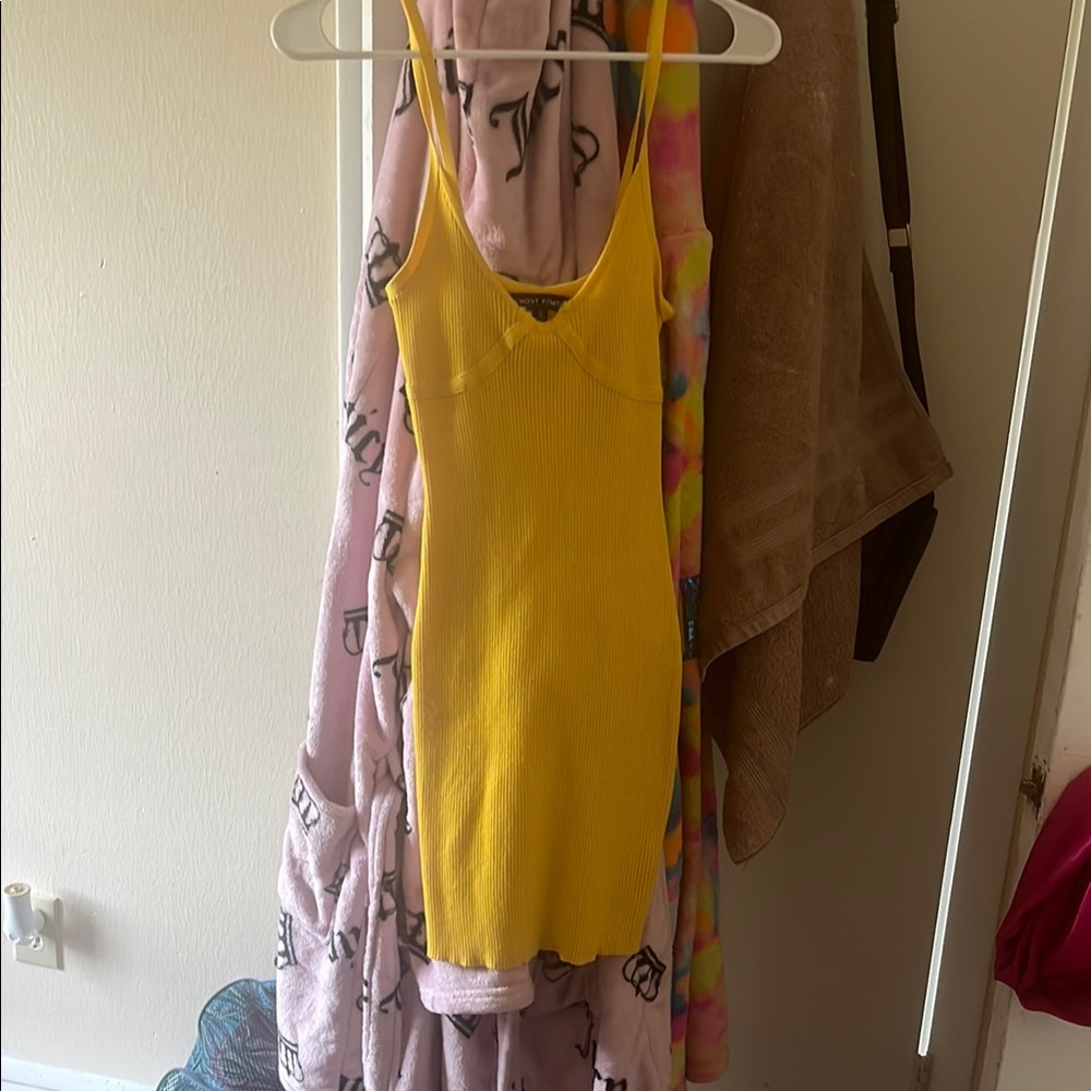 Almost Famous Yellow Mini Dress